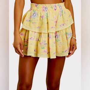 Love shack fancy ruffle mini skirt size XS. New with tags. Offers are accepted!